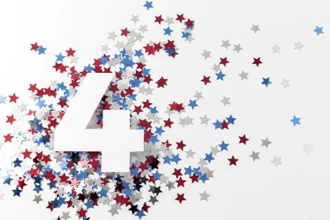 Independence day composition with festive elements Stock Photos