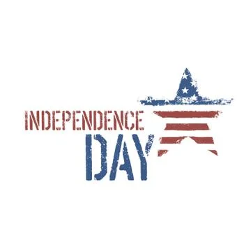 Independence day composition. vector, eps10. 库存插图