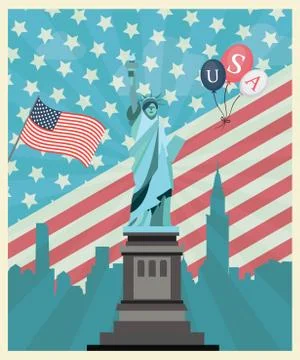 Independence day concept Stock Illustration