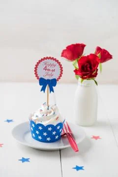 Independence day cupcake Stock Photos