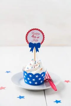 Independence day cupcake Stock Photos