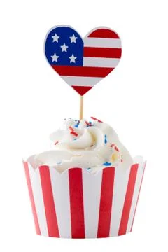 Independence day cupcake Stock Photos