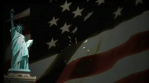 Independence Day Fireworks Stock Footage 730826