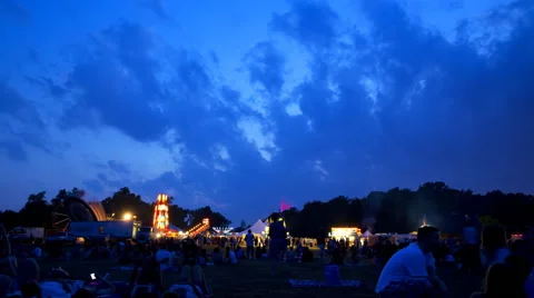 Independence Day Fireworks Timelapse Stock Footage 57730126