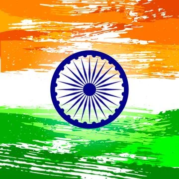 Independence Day India background. Template. Stock Illustration
