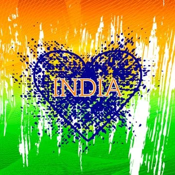 Independence Day India background. Template. Stock Illustration