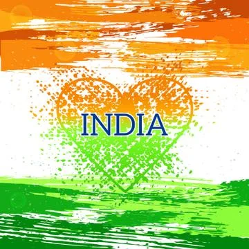 Independence Day India background. Template. Stock Illustration