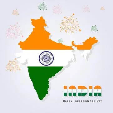 Independence Day of India Illustrazione stock