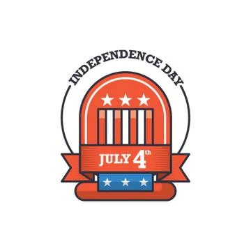 Independence day label Stock-Illustration