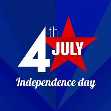 Independence day lable Stock Illustration