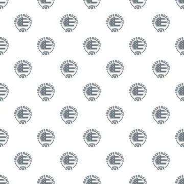 Independence day pattern seamless Illustrazione stock