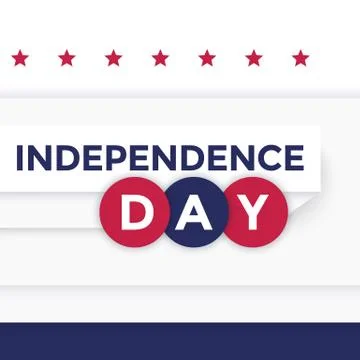 Independence Day poster design Stock Illustration