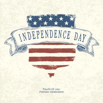 Independence day postertemplate. vector 스톡 일러스트