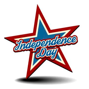 Independence day star Stock Illustration