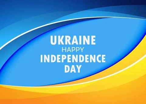 Independence Day of Ukraine background. Vector graphics. Stock Illustration