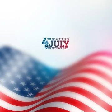 Independence Day of the USA Vector Background. Fourth of July Illustration with Stock Illustration