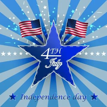 Independence day - vector background Illustrazione stock