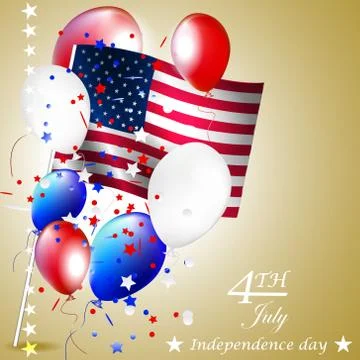 Independence day - vector background Stock Illustration