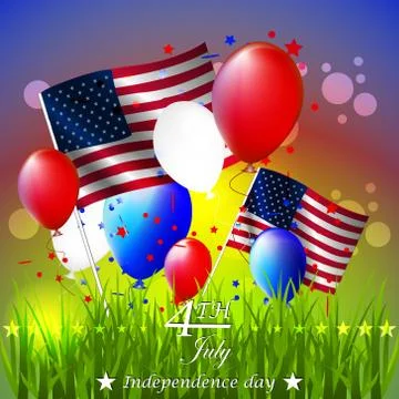 Independence day - vector background Stock Illustration