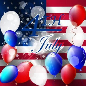 Independence day - vector background Stock Illustration