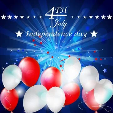 Independence day - vector background Stock Illustration