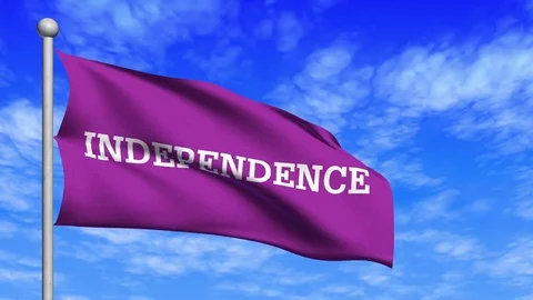 Independence flag loop waving Stock Footage 78879026