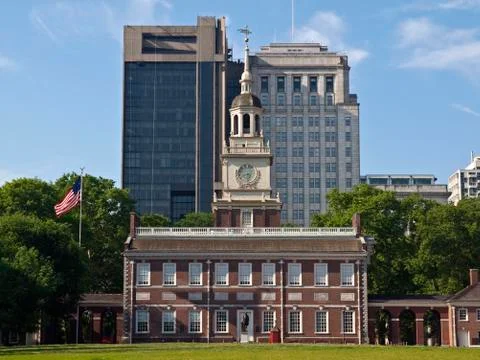 Independence hall day Stock Photos