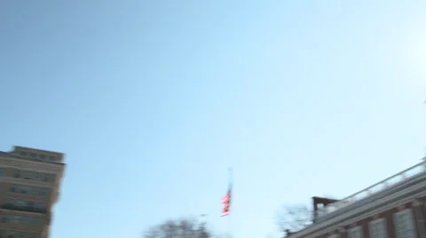 Independence Hall Pan Stock Footage 64424691