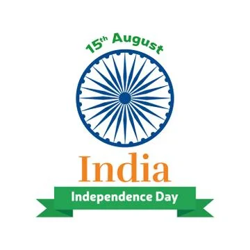 Independence of India card Stock Illustration