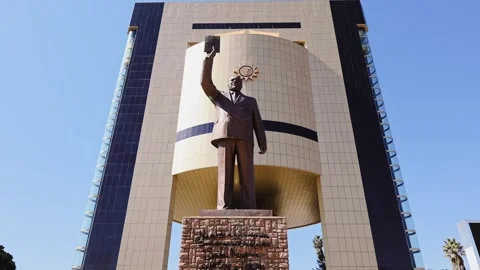 Independence Memorial Museum of Windhoek, Namibia. Stock Footage 318583209