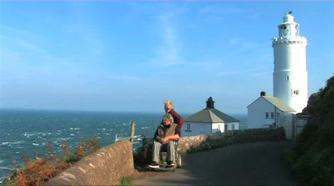 Independence with mobility aids Stock Footage 263632