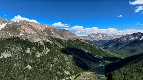 Independence Pass - first overlook Stock Footage 261212016