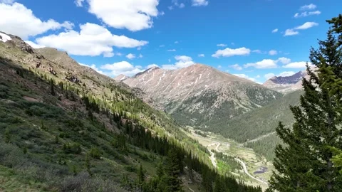 Independence Pass - Pretty Overlook Stock Footage 262010351
