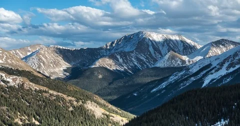 Independence Pass time lapse Stock Footage 84070372
