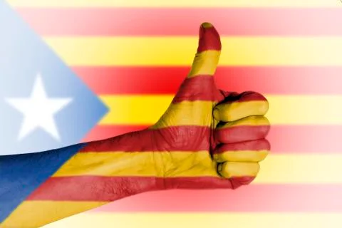Independence referendum is expected to be held in Catalonia 스톡 사진