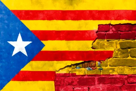 Independence referendum is expected to be held in Catalonia Stock Photos