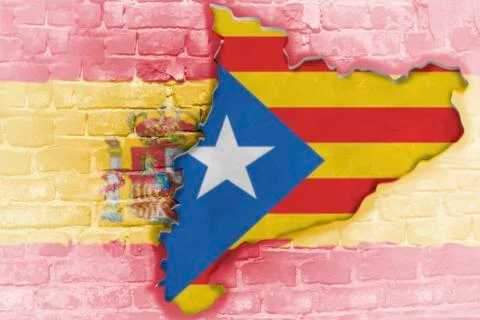 Independence referendum is expected to be held in Catalonia Foto stock