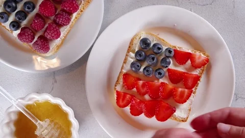 Independence sandwich toast Stock-Footage 199251302