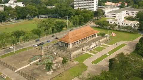 Independence Square in Colombo Stock Footage 228096757