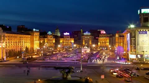 Independence Square in Kiev Vidéo 10856554