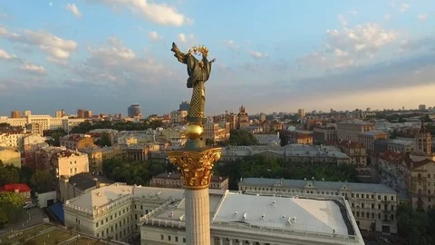 Independence Square in Kiev. Stock Footage 82335726