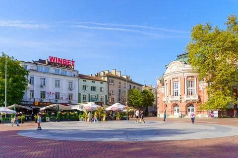 Independence square, Varna Stock Photos