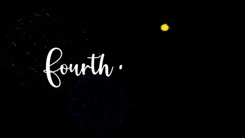 Independence text animation fourth of july fireworks celebrate freedom with vibr Stock Footage 312087888