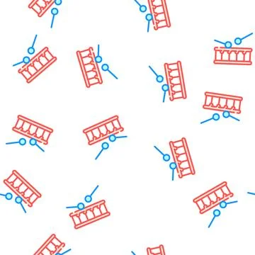 Independent music vector seamless pattern Ilustración de archivo