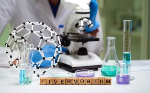 Indepth Scientific Exploration and Study of Livermorium Conducted Within the 库存照片