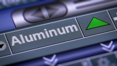 The Index of Aluminum on The Screen. Up. Looping. Stock Footage 74539238