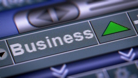 The Index of Business on The Screen. Up. Looping. Stock Footage 75063909