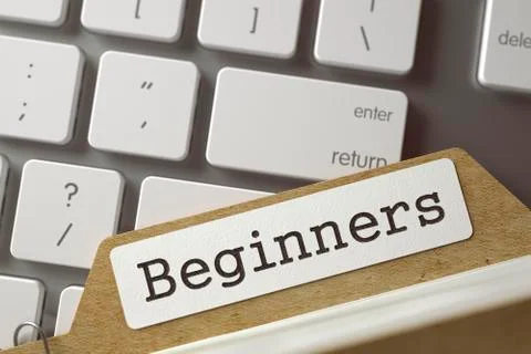 Index Card  Beginners Illustrazione stock