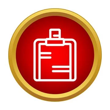 Index card icon representing data information database Stock Illustration