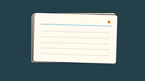 Index Card Stack Flip Transition Video Transition Motion Graphic Stock Footage 342478116